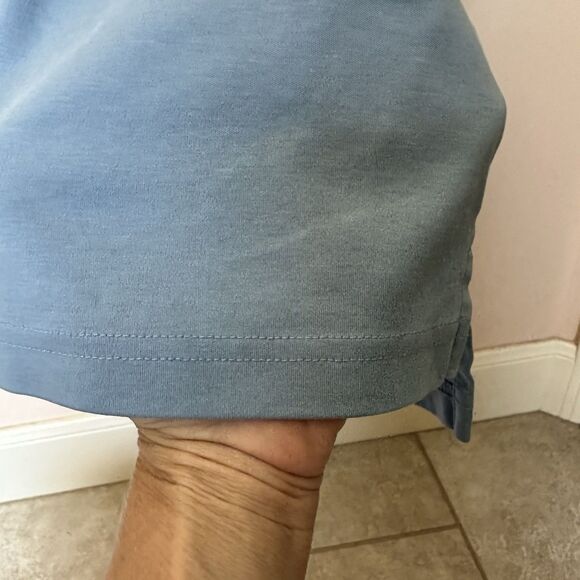 L.L. Bean Mens Polo Top XL Pima Cotton Light Blue Short Sleeve Golf Callout - Picture 8 of 9